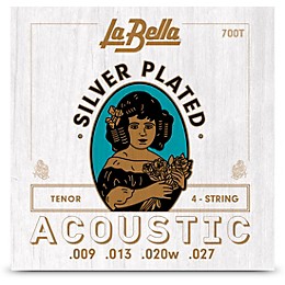 La Bella 700T Silver-Plated Tenor 4-String Acoustic Strings