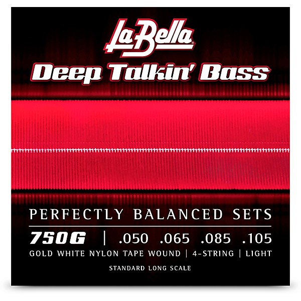 La Bella Deep Talkin' Gold White Nylon Tape Wound for 4-String Bass