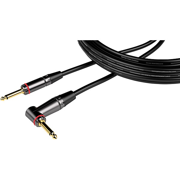 GATOR CABLEWORKS Headliner Series Straight to RA Instrument Cable 3 ft. Black