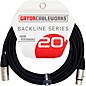 GATOR CABLEWORKS Backline Series 20ft. XLR Microphone Cable 20 ft. Black thumbnail