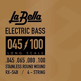 La Bella RX Series Stainless Steel 4-String E... La Bella RX Series Stainless Steel 4-String Electric Bass Strings (45 - 100)