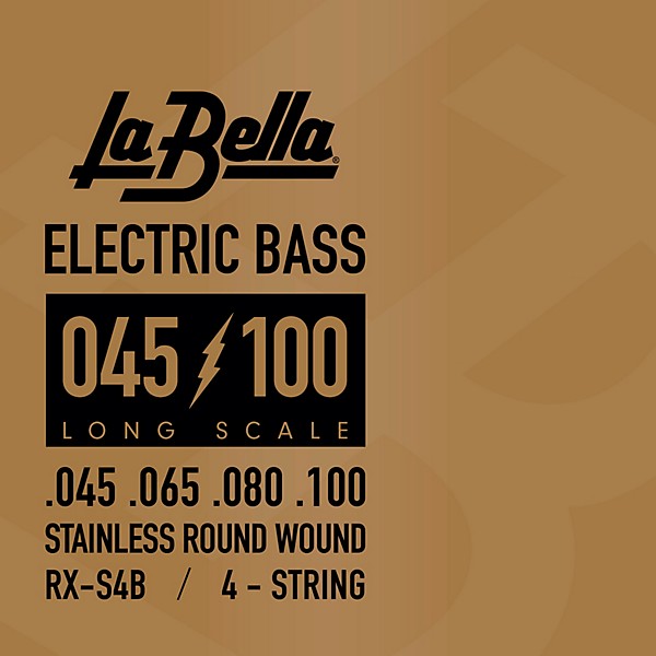 La Bella RX Series Stainless Steel 4-String Electric Bass Strings (45 - 100)