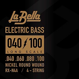 La Bella RX Series Nickel 4-String Electric Bass Strin... La Bella RX Series Nickel 4-String Electric Bass Strings (40 - 100)