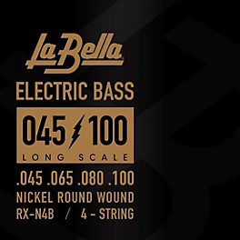 La Bella RX Series Nickel 4-String Electric Bass Strin... La Bella RX Series Nickel 4-String Electric Bass Strings (45 - 100)