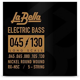 La Bella Rx Series RX-N5C Nickel 5-String Electric Bass Strings (45 - 130)