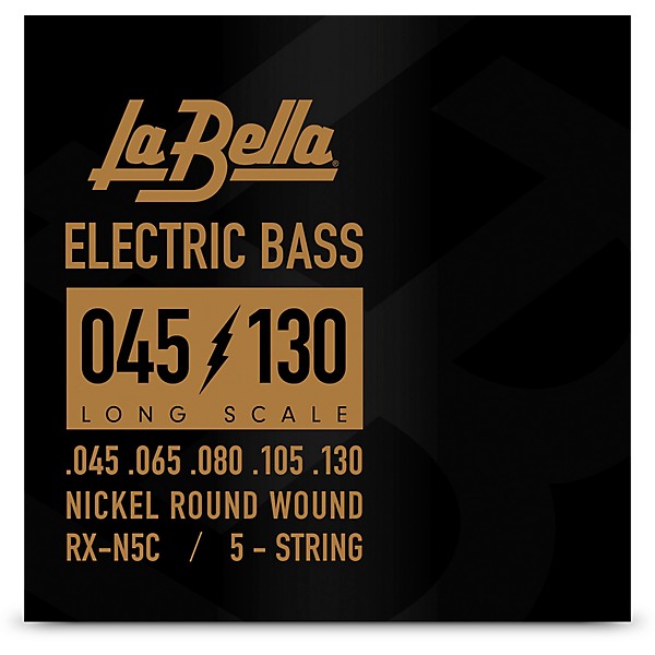 La Bella Rx Series RX-N5C Nickel 5-String Electric Bass Strings (45 - 130)