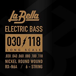 La Bella Rx Series Nickel 6-String Electric Bass Strings... La Bella Rx Series Nickel 6-String Electric Bass Strings 30 - 118