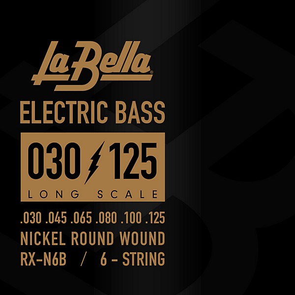 La Bella Rx Series Nickel 6-String Electric Bass Strings 30 - 125