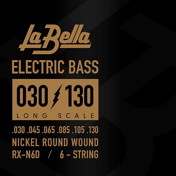 La Bella Rx Series Nickel 6-String Electric Bass Strings (30 - 130)