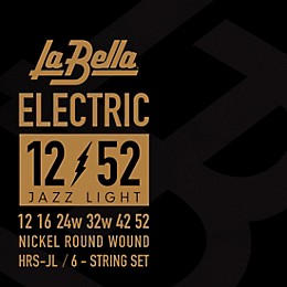 La Bella HRS-J Jazz Electric Guitar Strings Light (12 - 52)