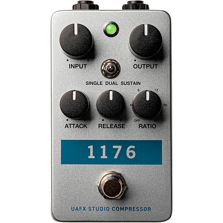 Universal Audio UAFX 1176 Studio Compressor Effects Pedal Silver 