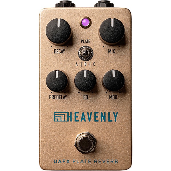 Universal Audio UAFX Heavenly Plate Reverb Effects Pedal Gold