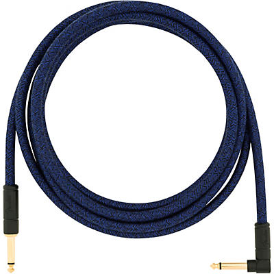 Fender Festival Straight To Angle Instrument Cable Blue Dream 10 Ft. for sale