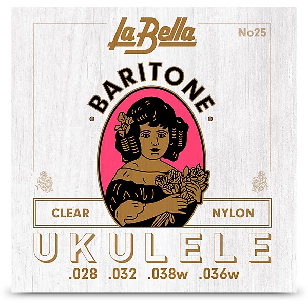 La Bella 25 Baritone Clear Nylon Ukulele Strings