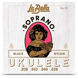 La Bella Soprano Black Nylon Ukulele Strings