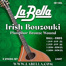 La Bella IB Irish Bouzouki 8-String Set Light (11 - 42)