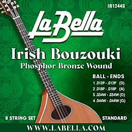 La Bella IB Irish Bouzouki 8-String Set Standard (12 - 44)