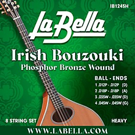 La Bella IB Irish Bouzouki 8-String Set Light (11 - 42) La Bella IB Irish Bouzouki 8-String Set Heavy (12 - 45)