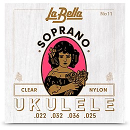 La Bella Soprano Clear Nylon Ukulele Strings
