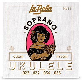 La Bella Soprano Clear Nylon Ukulele Strings