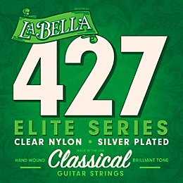 La Bella 427 Elite Series Clear Nylon Silver-Plated Classical Guitar Strings