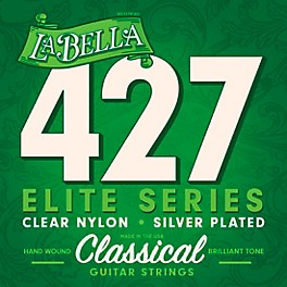 La Bella 427 Elite Series Clear Nylon Silver-Plated Classical Guitar Strings