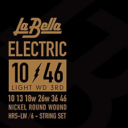 La Bella HRS Electric Guitar Strings Ultra Light (9 - 38) La Bella HRS Electric Guitar Strings Light (10-46)