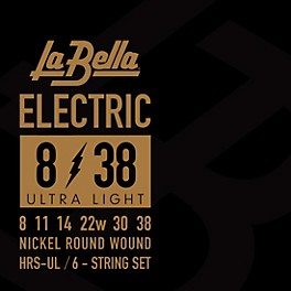 La Bella HRS Electric Guitar Strings Ultra Light (9 - 38) La Bella HRS Electric Guitar Strings Ultra Light (9 - 38)