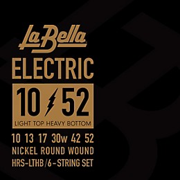 La Bella HRS Electric Guitar Strings Light Top Heavy Bottom (10 - 52)
