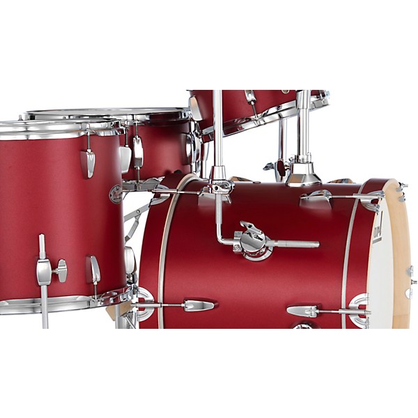 Pearl Midtown 4-Piece Complete Drum Set Matte Red