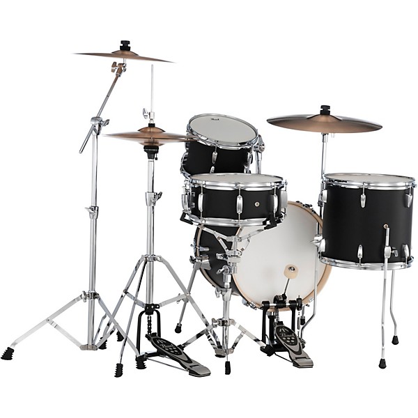 Pearl Midtown 4-Piece Complete Drum Set Matte Asphalt Black | Guitar Center