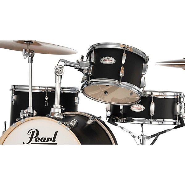 Pearl Midtown 4-Piece Complete Drum Set Matte Asphalt Black