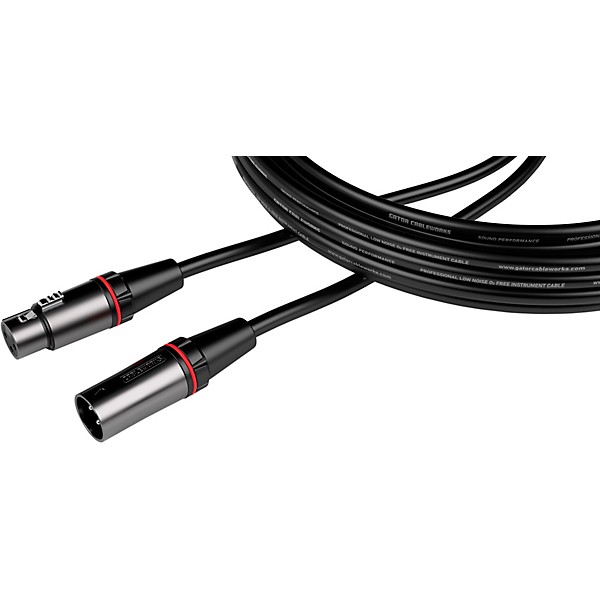 GATOR CABLEWORKS Headliner Series XLR Microphone Cable 30 ft. Black