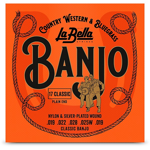 La Bella 17 Classical Nylon & Silver-Plated Banjo Strings