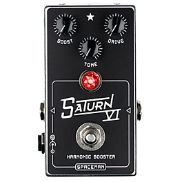 Spaceman Effects Saturn VI Harmonic Booster Effects Pedal Silver Standard