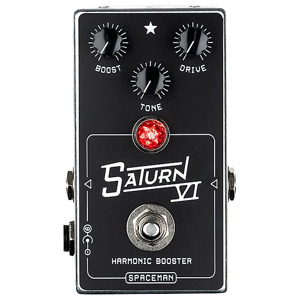 Spaceman Effects Saturn VI Harmonic Booster Effects Pedal Silver Standard