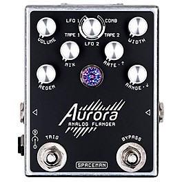 Spaceman Effects Aurora Analog Flanger Effects Pedal Silver Standard