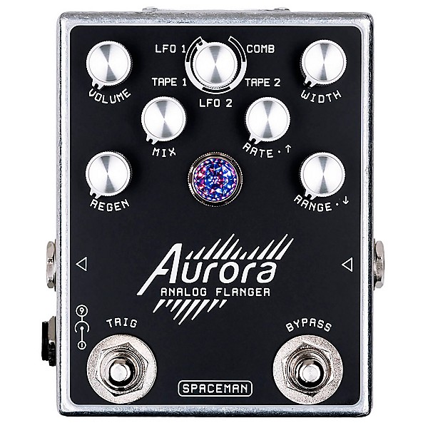 Spaceman Effects Aurora Analog Flanger Effects Pedal Silver Standard