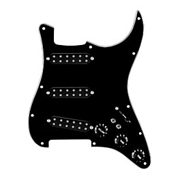 920d Custom... 920d Custom Polyphonic Loaded Pickguard for Strat With Black Pickups and Knobs and S7W-2T Wiring Harness Black