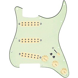 9... 920d Custom Polyphonic Loaded Pickguard for Strat With Aged White Pickups and Knobs and S7W-2T Wiring Harness Mint Green