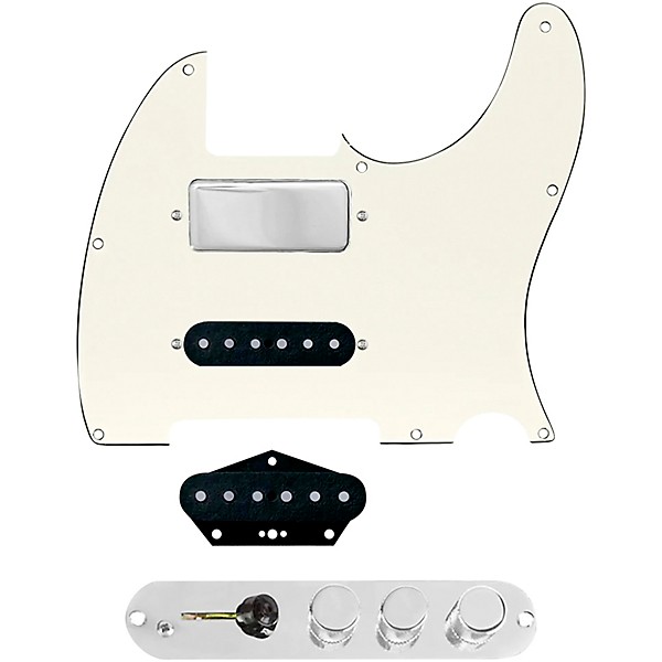 920d Custom Mason-Style Loaded Pickguard for Nashville Tele With TMAS-C Control Plate Parchment