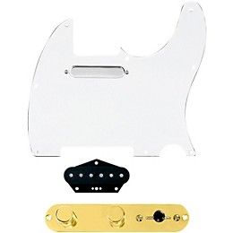 920d Custom Texas Vintage Loaded Pickguard for Tele With T3W-REV-G Control Plate White