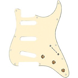 920d Custom SSS Pre-Wired Pickguard for Strat With S7W Wiring Harness Aged White