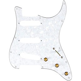 920d Custom SSS Pre-Wired Pickguard for Strat With S7W Wiring Harness White Pearl