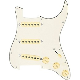 920D Custom Texas Vintage Loaded Pickguard for Strat With Aged White Pickups and S5W Wiring Harness Aged White