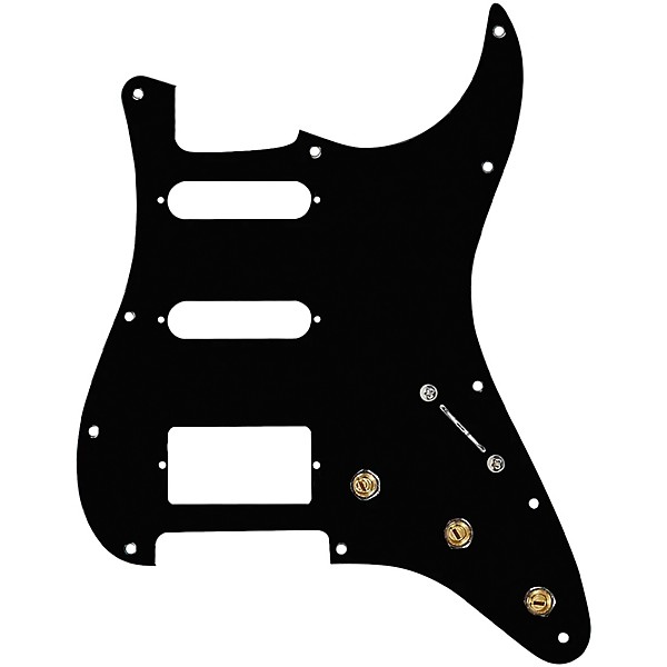 920d Custom HSS Pre-Wired Pickguard for Strat With S7W-HSS-PP Wiring Harness Black