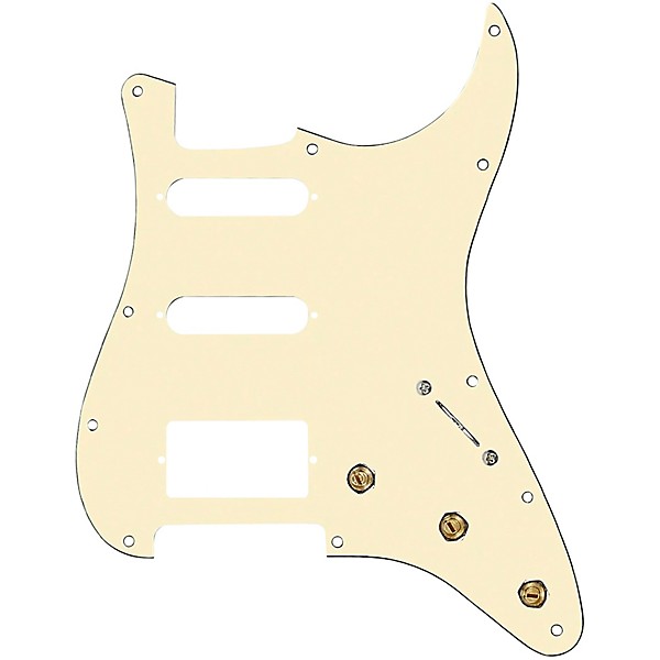 920d Custom HSS Pre-Wired Pickguard for Strat With S7W-HSS-PP Wiring Harness Aged White