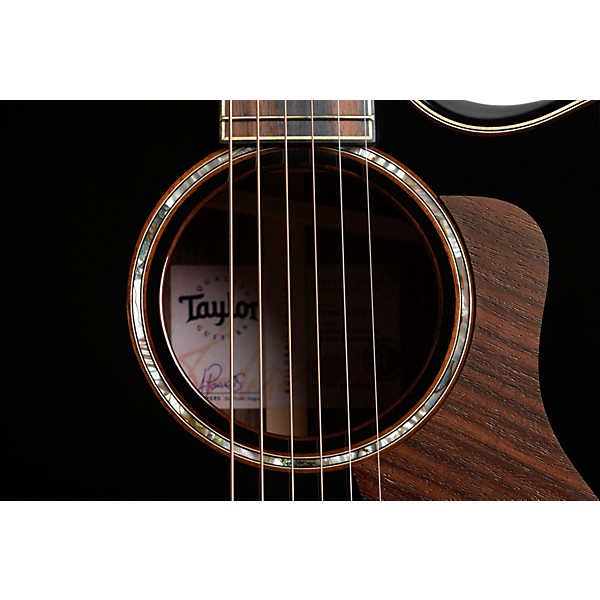 Taylor 814ce Builder's Edition Grand Auditorium Acoustic-Electric Guitar Blacktop