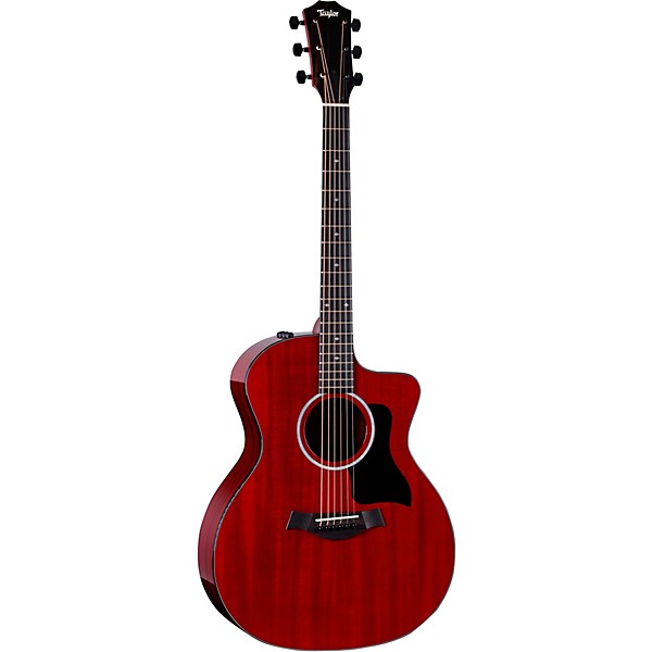 Taylor 224ce Mahogany Special-Edition Grand Auditorium Acoustic-Electric Guitar Trans Red