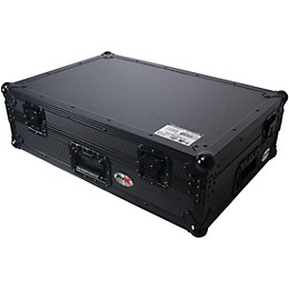 ProX Flight Style Road Case Fits Pioneer DDJ-FLX10 Case Black on Black W/ Wheels Black